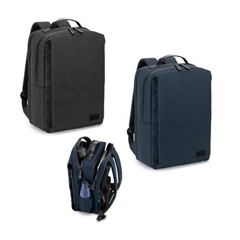 Mochila para portátil (17") fabricada con poliéster reciclado 600D de alta densidad (20L) Glasgow