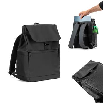 Mochila para portátil de PU (16"), con solapa que cubre todos los compartimentos Azores Bag