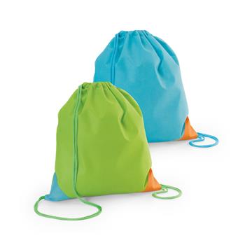 Saco colorido em não-tecido com cordão (80 g/m²) Bissaya