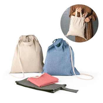 Mochila con algodón reciclado (70%) y poliéster (30% rPET) (140 g/m²) Rissani