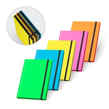 Cuaderno A5 en PU fluorescente con páginas rayadas Watters