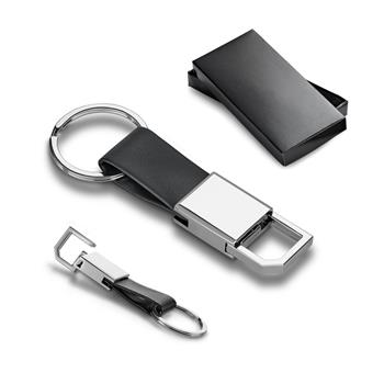 Llavero de metal y PU con gancho Bourchier
