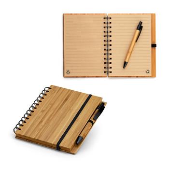 Cuaderno espiral A5 de bambú con papel 100% reciclado Dickens A5