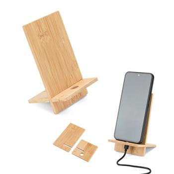 Soporte para móvil de bambú, desmontable en dos partes Galen