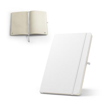 Libreta A5 de poliéster reciclado (100% rPET) 300D, ideal para personalizar por sublimación Anne Sub