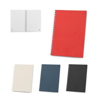 Bloc de notas A5 con tapa flexible, fabricado con papel 100% reciclado Schiller