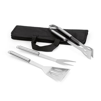 Set de barbacoa que incluye 3 piezas en acero inoxidable Soares