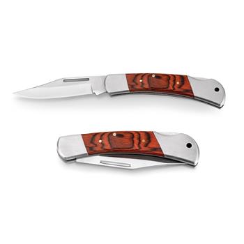 Navaja de bolsillo de acero inoxidable y madera Falcon Ii