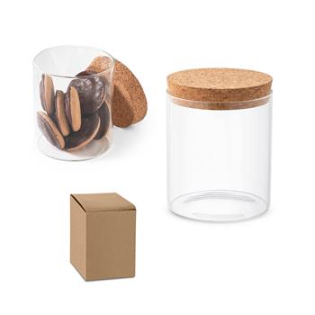 Botella de vidrio de borosilicato con tapa de corcho 700ml Spice 700