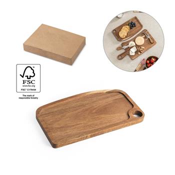 Tabla de madera de acacia Caper