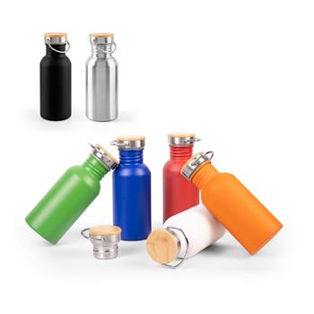 Botella de acero inoxidable de pared simple (90% reciclada) Ewing