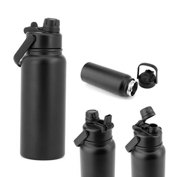 Botella de acero inoxidable (90% reciclado), doble pared aislada al vacío Alcaraz