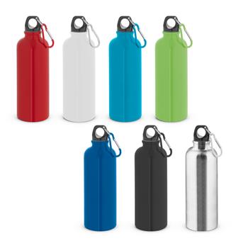 Botella de acero inoxidable de pared simple con mosquetón de 550 ml Kelce