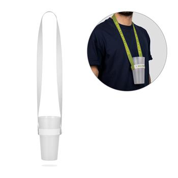 Set Lanyard SUBLIMACIÓN Largo II (20 mm) Duo con portavasos elástico de sublimación Swindon