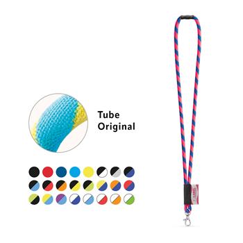 Set Lanyard TUBE Long (Ø 7 mm) con mosquetón de gatillo de 9 mm y cierre de seguridad de Ø 7 mm Wisbech