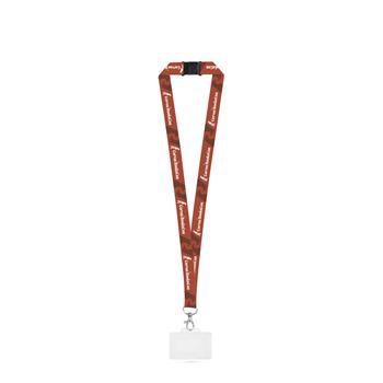 Set Lanyard SUBLIMACIÓN Largo II (20 mm) con mosquetón de gatillo de 20 mm, cierre de seguridad y porta credencial/tarjeta rígido 91 x 68 mm Carlisle