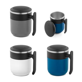 Taza de viaje con interior de acero inoxidable y acabado mate, 400 mL Maldini