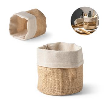 Bolsa multiusos en yute (260g/m²) y algodón (120g/m²) Ducasse