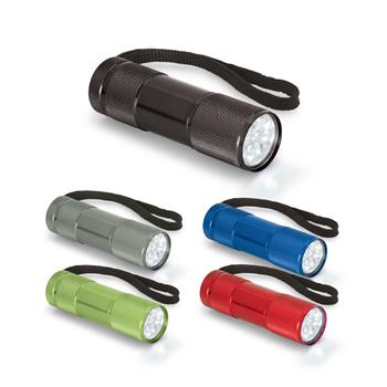 Linterna de aluminio con 9 LEDs Flashy