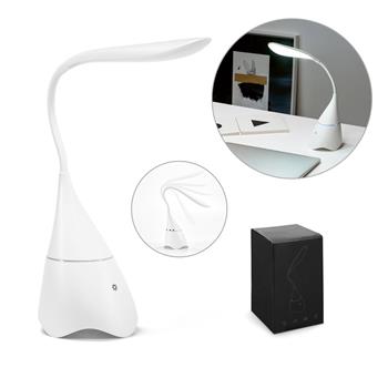 Lámpara de escritorio portátil con altavoz y 5h de autonomía, fabricada en ABS reciclado (100% rABS) Grahame