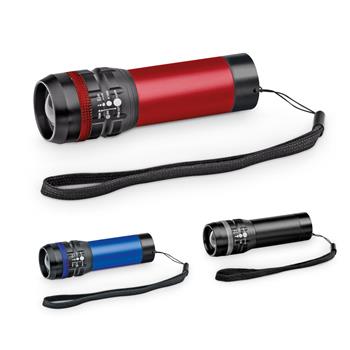 Linterna de aluminio con función zoom y 3 modos de iluminación Zoomin