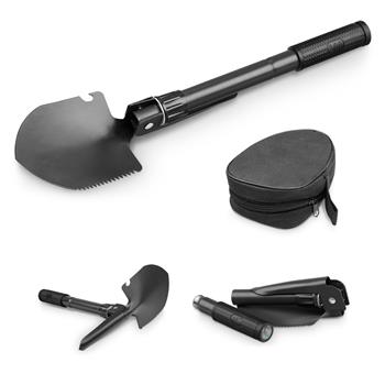 Pala plegable de metal con brújula Dig
