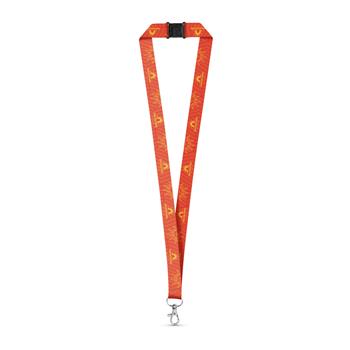 Set Lanyard SUBLIMATION Long II (20 mm) con mosquetón de gatillo de 20 mm y cierre de seguridad Bristol