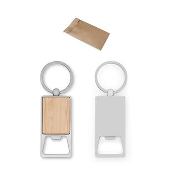 Llavero rectangular de hierro con descapsulador Sylvester