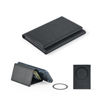 Cartera magnética de PU de gran capacidad con bloqueo RFID Harald