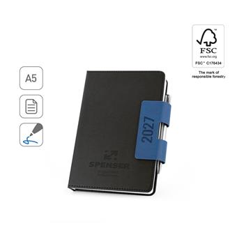 Agenda A5 con tapa dura de PU Spenser A5