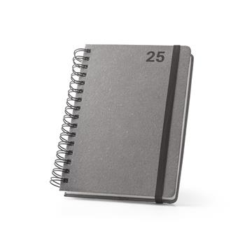 Agenda A5, con anillas, de cuero (58% reciclado) Simmel A5