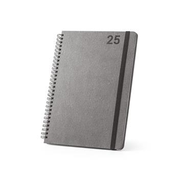 Agenda B5, con anillas, de cuero (58% reciclado) Simmel B5