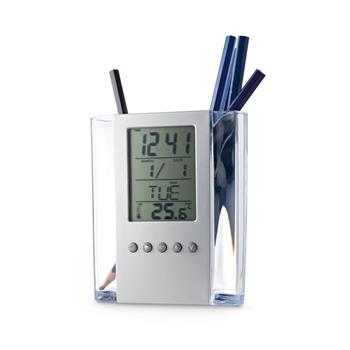 Reloj digital multifunción de escritorio con portalápices Edem