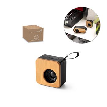 Altavoz portátil de 3W con 4h de autonomía, fabricado en bambú y ABS reciclado (100% rABS) Mayer