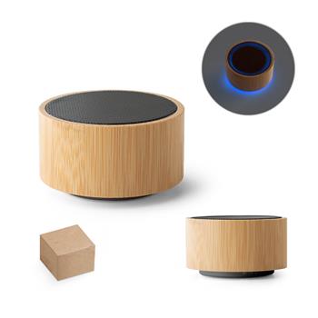 Altavoz portátil de 3W con 4h de autonomía, fabricado en bambú y ABS reciclado (100 % rABS) Arber