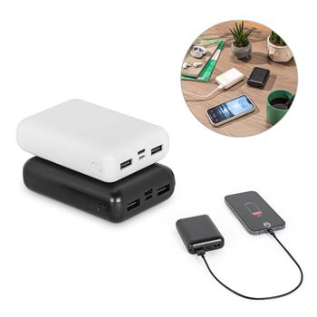 Batería externa de 10'000 mAh en ABS reciclado (100% rABS Leakey 10