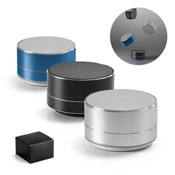 Altavoz portátil de 3W con 4h de autonomía, fabricado en aluminio reciclado (100% rAL) y ABS reciclado (100% rABS) Florey