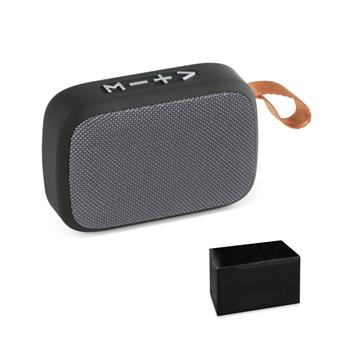 Altavoz portátil de 3W con 2h de autonomía, fabricado en poliéster y ABS Gante