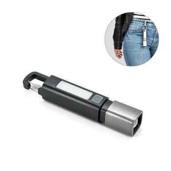 Linterna de ABS, con una luz LED de 2 W (53 lúmenes) en la parte delantera y una luz COB (53 lúmenes) en la parte superior Wiggins