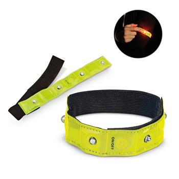 Brazalete reflectante con 4 LED rojos Visible