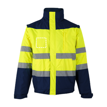 Chaqueta reflectora - Lado izquierdo