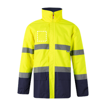 Chaqueta reflectora - Lado izquierdo