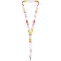 Balta lanyard en sublimación con hebilla desmontable y cierre de seguridad