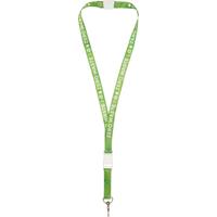 Balta lanyard en sublimación de PET reciclado con hebilla desmontable y cierre de seguridad