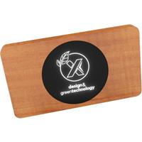 Batería externa inalámbrica de madera de 5000 mAh luminosa "SCX.design P37"