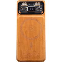 Batería externa magnética de madera de 10 000 mAh y 15 W "SCX.design P48"
