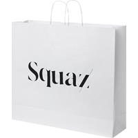 Bolsa de papel kraft 90-100 g/m2 con asas retorcidas, 49.5 x 14 x 44 cm