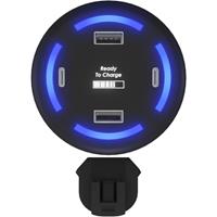 Cargador doméstico inteligente con logotipo retroiluminado "SCX.design H11"
