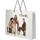 Bolsa de papel integra 170 g/m2 hecha a mano con asas de cordón en PP, 45 x 10 x 35 cm