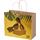 Bolsa de papel kraft 120 g/m2 con asas de papel retorcido, 31 x 12 x 25 cm